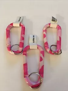 Mosquetones camuflados rosados, anillo a presión, llavero lote de 3 mosquetones - Imagen 1 de 2