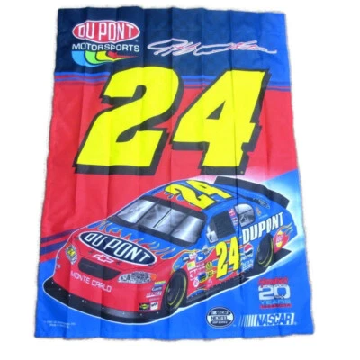 NASCAR Racing 37" X 28" Bandera JEFF GORDON Monte Carlo #24 Dupont Banner 2004 Foto 1 de 4