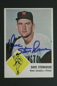 Dave Stenhouse Senators Signed 1963 Fleer #30 Autographed Vintage Card  - Picture 1 of 2