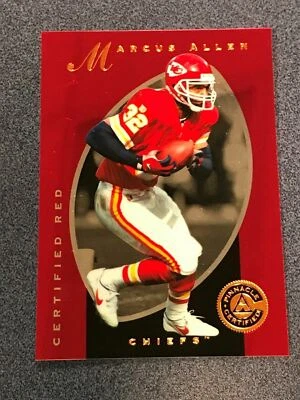 1997 Pinnacle #38 Rookie MARCUS ALLEN Kansas City Chiefs Certified Red (NV20) - Image 1 of 2