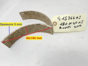 Serie di due ceppi freno nudi per moto d'epoca anni 1940-1960 Moto Guzzi Gilera  - Picture 1 of 1