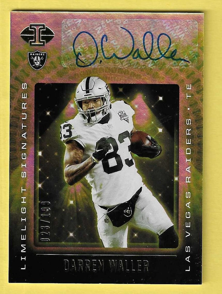 2021 Illusions Limelight Darren Waller Raiders Autograph 023/199 - Image 1 of 1