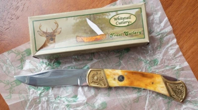 Frost Whitetail Cutlery 5'' Pocket Hunting Knife WT-072BS - Image 1 of 4