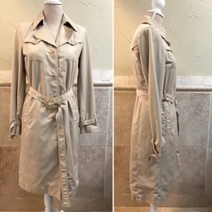Kenneth Cole Reaction Tan trench coat size SMALL - Picture 1 of 3