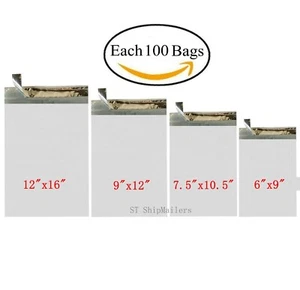 400 Poly Mailers Shipping Bags Each 100 6x9 7.5x10.5 9x12 12x16 - ST ShipMailers - Picture 1 of 5