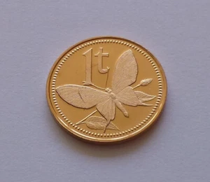 Papúa Nueva Guinea 1 Toea 1975, Mariposa - Imagen 1 de 2