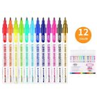 Watercolor Metallic Markers Double Line Pen Highlighter Pen Outline Pen