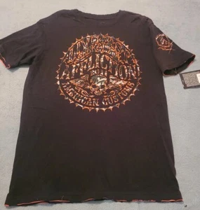 Affliction LIVE FAST SEEK & DESTROYED AMERICAN CUSTOM T-Shirt Gr. L Neu mit Etikett AC/MC zurück! - Bild 1 von 7