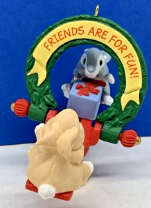 1991 Hallmark "Friends Are For Fun" Ornament - Picture 1 of 5