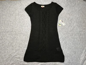 Lei Sweater Dress Youth Extra Large Black Cable Knit 2 In 1 NEW NWT Girls - Picture 1 of 7