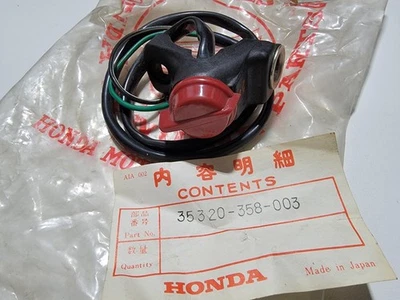 Выключатель правый в сборе 1974 MT250 K0 35320-358-003 новый из старых запасов Honda - Изображение 1 из 4