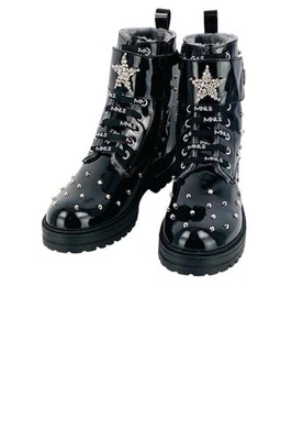 Stivali Monnalisa Patent, taglia 36, prezzo consigliato £ 203, nuovi con scatola - Immagine 1 di 2