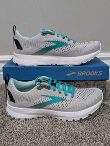 Größe 7,5 Brooks Revel 4 Damen-Schnürlaufschuhe grau/blau 120337 1B 073 - Bild 1 von 8