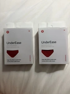 2 Neu im Karton Lululemon Unterhose hoher Bund Bikini Unterwäsche SPED gewürzt rot Gr. Medium - Bild 1 von 2