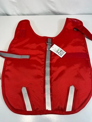 Spot On Dog Coat Size M New Reflector Orange Polyester Sherpa Lined Adjustable - Image 1 of 4