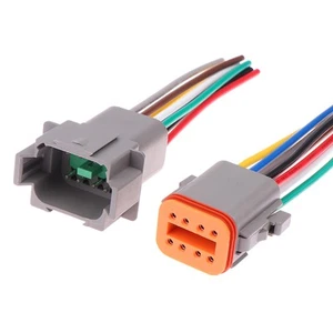1 Set DT Auto Connector DT06-2S/DT04-2P 3P 4P 6P 8P Male Female Plug Socket - Afbeelding 1 van 13
