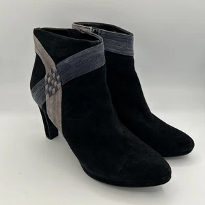 VANELi Boho Botas de Gamuza Negras Gamuza Tacón Alto Botines para Mujer Talla 9N” - Imagen 1 de 20