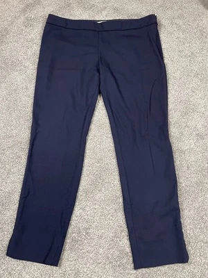 Tory Burch Pants Womens 14 Navy Blue Trouser Wool Dark Academia Vania Preppy - Image 1 of 4