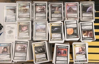 Enorme 1994 STAR TREK THE NEXT GENERATION CCG Card LOTE Branco  - Imagem 1 de 2