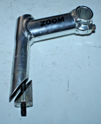 Zoom Pacific Quill Stem 25.4mm 100mm 17º Rise Silver Road Hybrid Fast US Shipper - Image 1 of 4