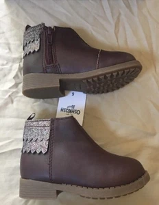 OshKosh BGosh Toddler Girls Violet Bootie, 6M. 188 - Picture 1 of 7