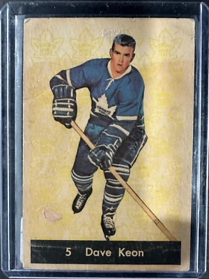 Parkhurst #5 1961 Dave Keon novato RC GD - en muy buena condición Foto 1 de 2