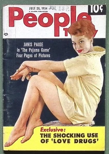People Today Volume 9 No 2 - 1954 - Glamour and Amazing News Stories - Picture 1 of 1