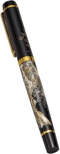 Maki-e Urushi Lack Makie Füllfederhalter Yamanaka Lackware Wellenmotiv JAPAN - Bild 1 von 2