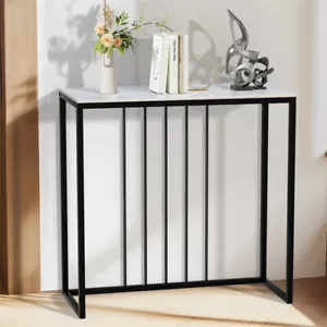 WISFOR Tavolo Consolle Marmo Minimalismo Tavolo Ingresso 31” Piccolo Dietro Divano Scrivania - Foto 1 di 11