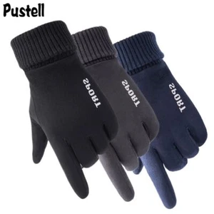 Winter Warm Gloves - Full Finger Windproof Cold Glove Men Riding Guantes Fashion - Picture 1 of 15