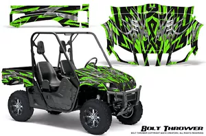YAMAHA RHINO 450/660/700 UTV GRAPHICS KIT DECALS CREATORX BOLT THROWER GREEN - Bild 1 von 1