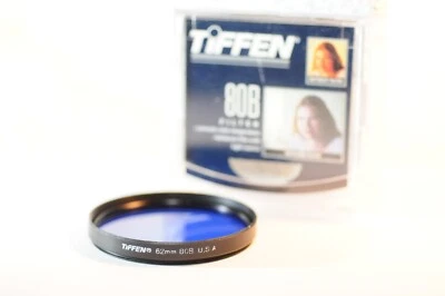Tiffen 62mm 80B Light blue Filter for Nikon Canon Sigma Sony Tamron Pentax lens - Image 1 of 4