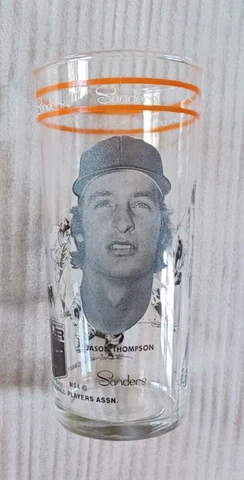 Vintage Sanders MLB Detroit Tiger Player Portrait Glass - Jason Thompson Cover