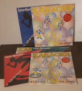 Lot de 6 × Laserdisc KARAOKE - Chansons Françaises PLAYBACK - LASER DISC PIONEER - Photo 1/6