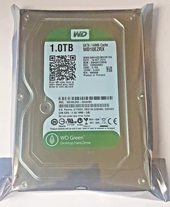 1 TB SATA Western Digital Green WD10EZRX-00A3KB0 5400rpm 64MB 3.5 " HDD New - Picture 1 of 1
