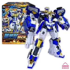 Metal Cardbot S BLUECOP TRINITY Police Car Transformer Robot Toy 2025 - Picture 1 of 7