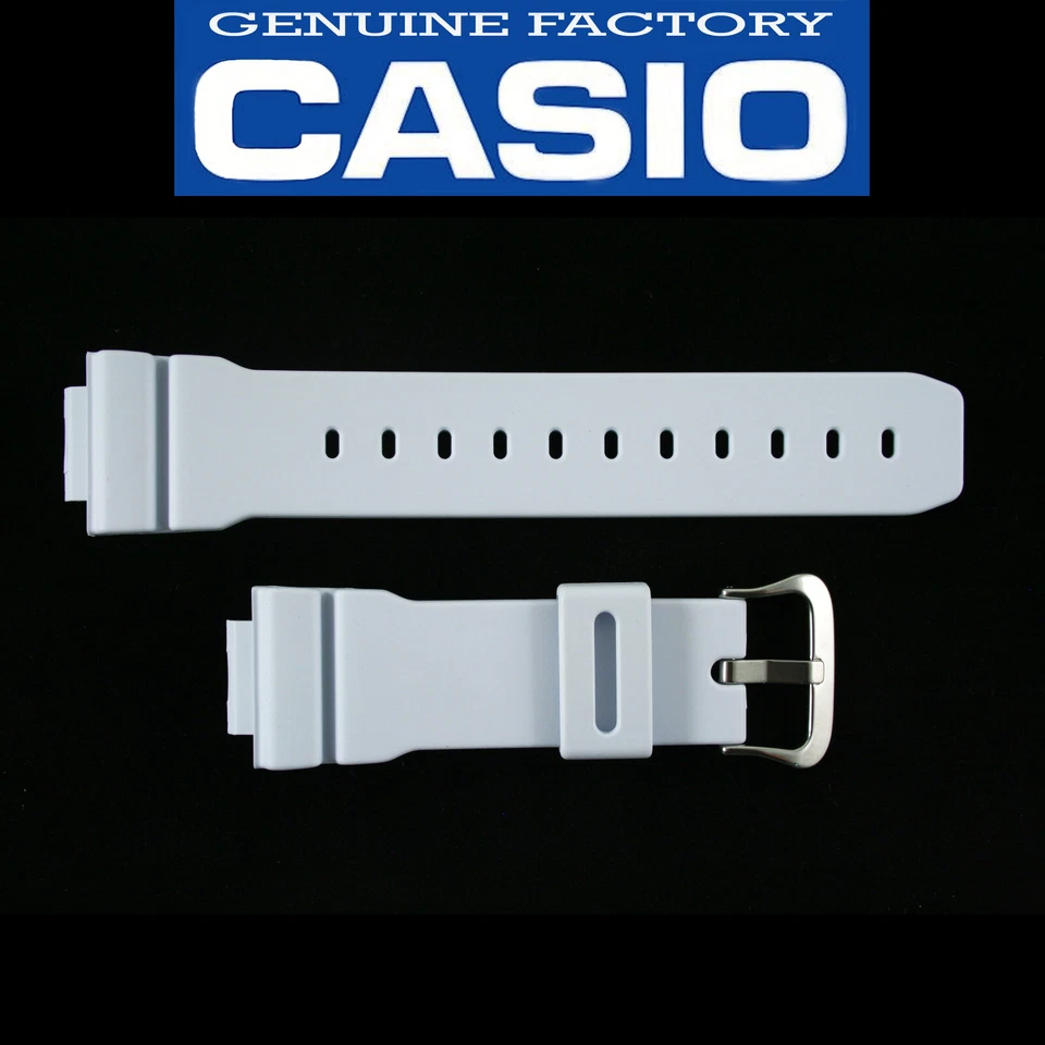 Correa de reloj Casio original G-Shock 16 mm BLANCA APAGADA DW-6900FS GOMA RESINA Foto 1 de 4