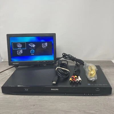 Philips Blu-Ray and DVD Player BDP3406/F7 No Remote Comes w/HDMI & Ethernet - Image 1 of 4
