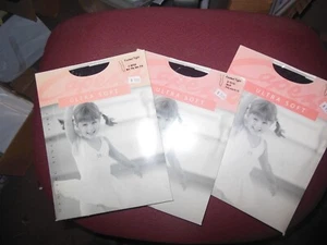 CAPEZIO #1815X #1815 ultrasoft Footed tights CHILD black Tactel blend - Picture 1 of 2