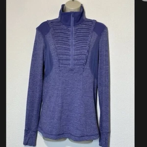 Lululemon Run Your Heart Out Pullover Half Zip Purple Size 8 - Picture 1 of 7