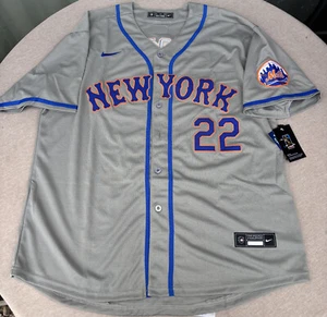 Juan Soto New York Mets Men's Grey Jersey w/ Team Patch! Ships Fast! 🔥🔥🔥 - Picture 1 of 5