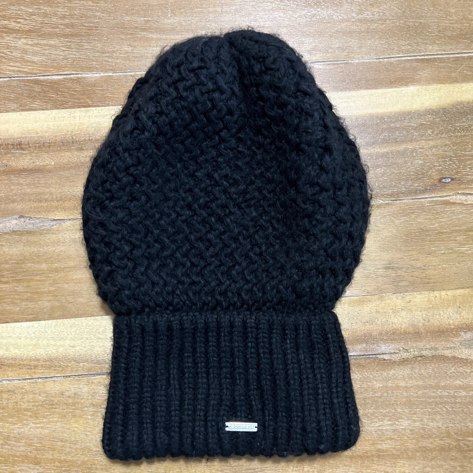 Gorro holgado tejido DSQUARED2 negro hecho en Italia Foto 1 de 4