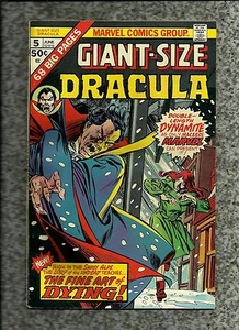 GIANT SIZE DRACULA #5 1975  MARVEL COMICS 1ST JOHN BYRNE TOMB OF DRACULA  - Picture 1 of 2