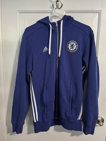 Chelsea FC Hooded Sweatshirt Adidas Men’s Large Cover