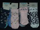 2 PK x Marks and Spencer Baby Girl Cotton Rich Pattern Socks 6/12mths BNWT
