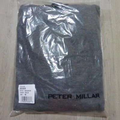 PETER MILLAR Mens M MEDIUM HOODIE LAVA WASH GALE GREY PULLOVER SWEATSHIRT - Image 1 of 4