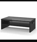 Desktop Monitor Stand Riser-2 Tiers Printer / TV Stand with Storage Riser Black