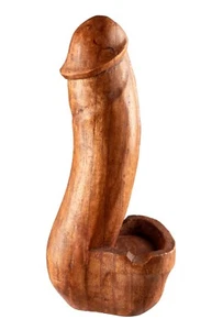 Estatua Zizi Cenicero De Madera 20 Cm Erótico Humorístico # 25258 - Imagen 1 de 9