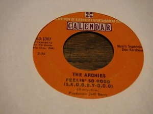 The Archies Calendar 63-1007 Feelin' So Good SKOOBY DOO Love Light 1968 45 RPM - Imagen 1 de 5
