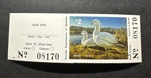 WTDstamps - 1989 NEVADA - State Duck Stamp - Mint OG NH **ARTIST SIGNED** - Picture 1 of 3